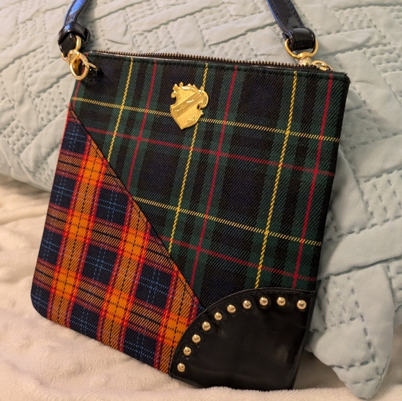MAC Cosmetics Handbags - Mac tartan cross body bag like new